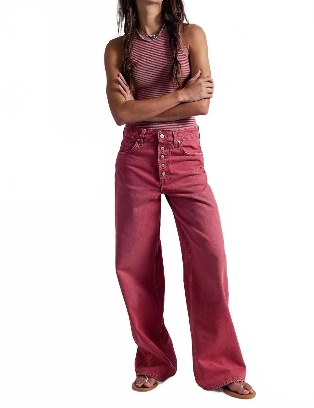 NEW FREE PEOPLE nia boyfriend jeans in baroque